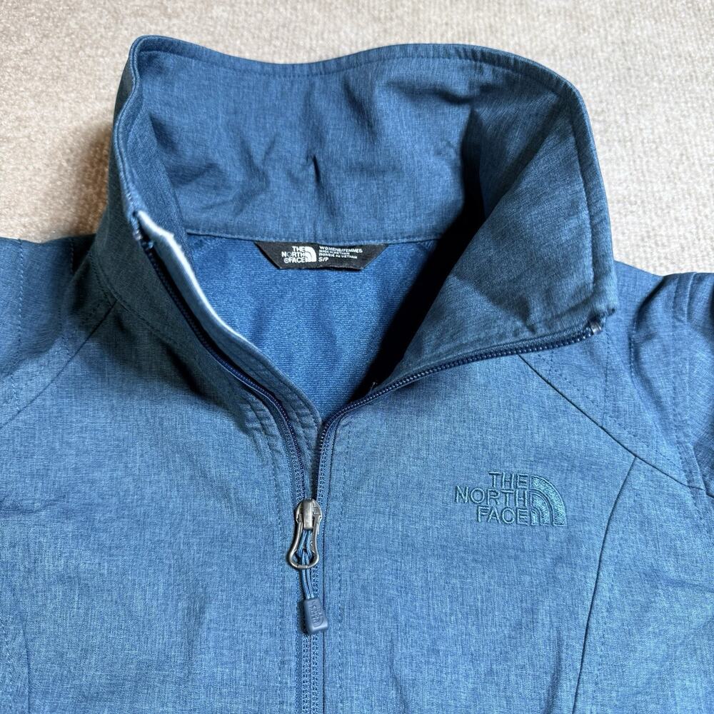 The North Face Park Slope WindWall‎ Softshell Jacket Womens Small Teal Blue - Picture 4 of 16